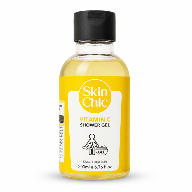 ژل شستشوی بدن اسکین شیک مدل Vitamin C حجم ۲۰۰ میلیلیتر (روشنکننده و انرژیبخش)