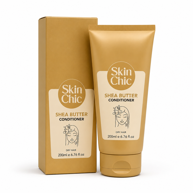 نرمکننده قوی و ترمیم کننده موی اسکین شیک (Skin Chic) حاوی عصاره شی باتر، مناسب موهای خشک، ۲۰۰ میلیلیتر